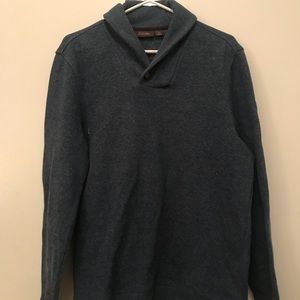 Mens Tasso Elba French-ribbed shawl sweater